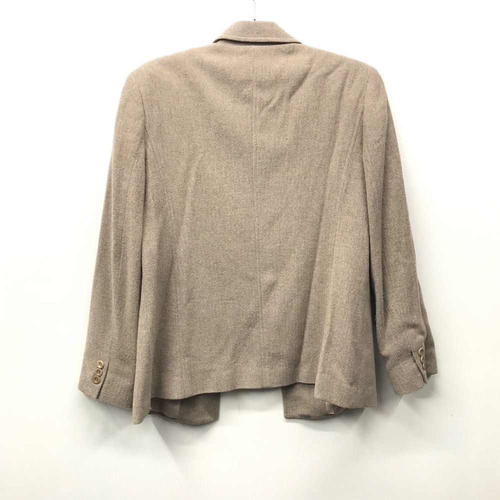Vintage Liz Claiborne Collection Blazer Women's Petite 10P Tan Wool Blend - Picture 6 of 10